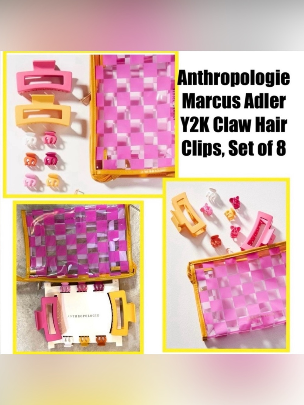 Anthropologie Marcus Claw Hair Clips